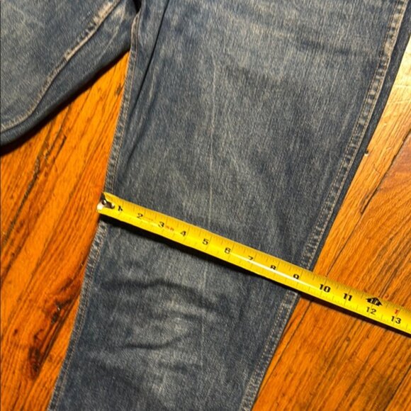 CALVIN KLEIN VTG Women's Blue Jeans High Rise‎ Straight Leg Frayed Hem Size 30 - Picture 13 of 13